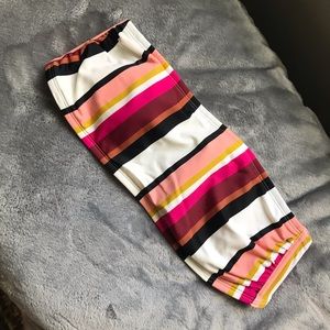Large Kona Sol Striped Bandeau Top